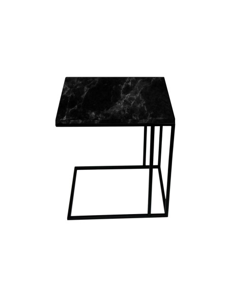 Tavolino WHISKY | Marmo Nero | Servetto divano | Dimensione Base: 40x48 cm | Altezza 55 cm