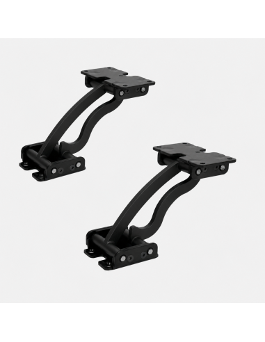 TRASLATOP 1515 | Set da 2 pz | Movimento traslaschienale Top 150-150 | Colore: Nero Opaco