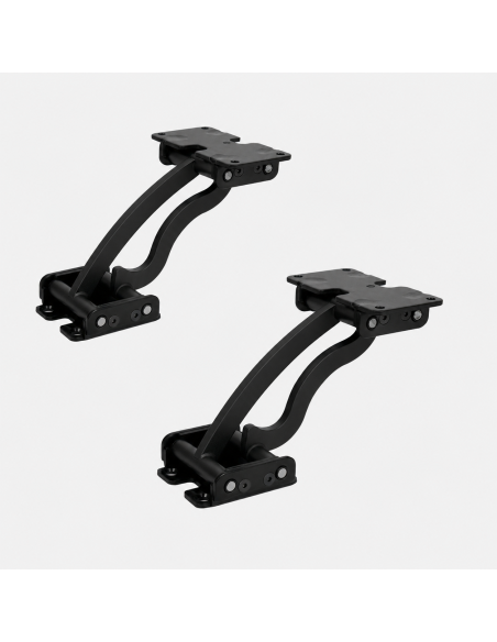 TRASLATOP 1515 | Set da 2 pz | Movimento traslaschienale Top 150-150 | Colore: Nero Opaco