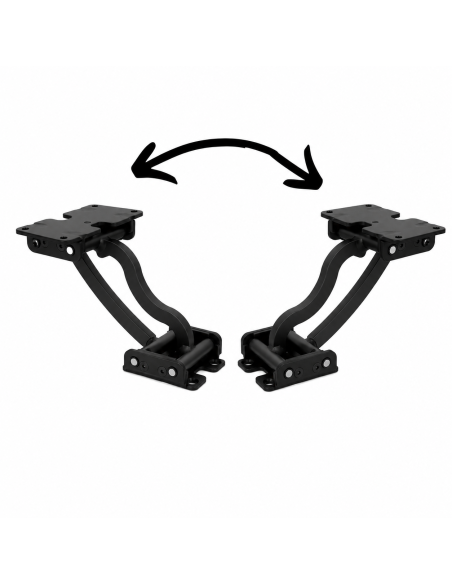 copy of TRASLATOP 1515 | Set of 2 pcs | Backrest translation movement Top 150-150 | Color: Black