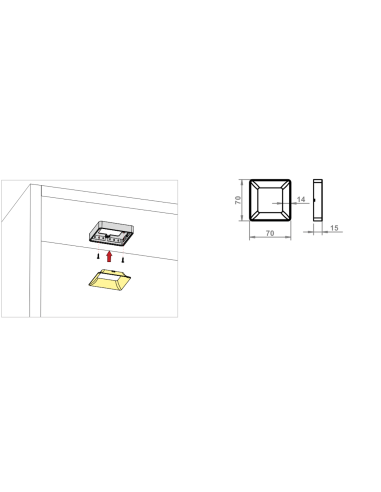 QUAD | Lampada LED per cucina |