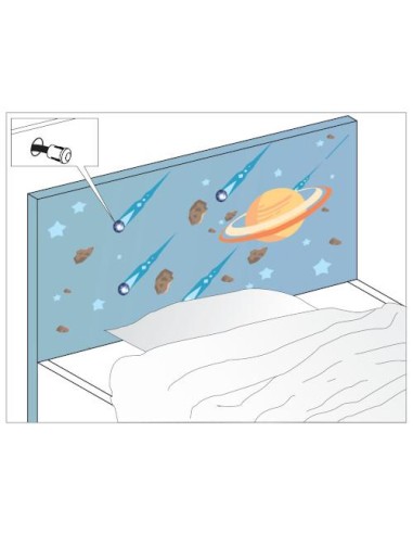 STAR LED BLACK | LED Lamp for bedroom | Light: Natural Light | Voltage: 12V