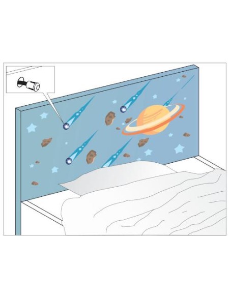 STAR LED BLACK | LED Lamp for bedroom | Light: Natural Light | Voltage: 12V