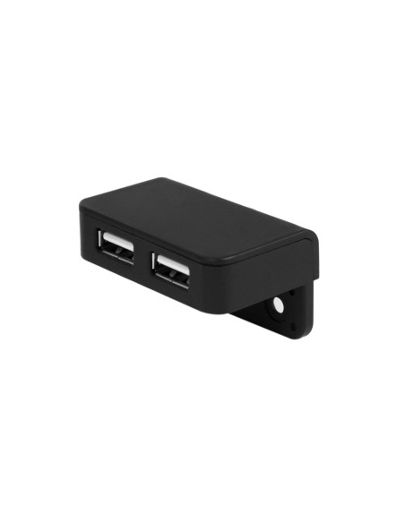 USB/T CHARGER BLACK | Surface-mounted dual USB socket | Color: Black | USB Charger | Voltage 12V