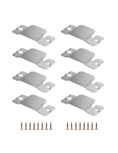 M74 | SET 4 Coppie Giunzione a Gancio + 16 viti | Metallo Zincato | Interasse 74 mm | Gancio Connettore a incastro per Divani...