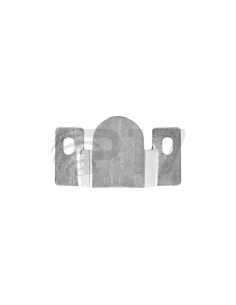 M-68 | SET da 4 coppie+16 viti | Giunzione a Gancio Divani | Finitura: Zincata | Dimensioni: 89×40 mm | Interasse fori: 68 mm 2