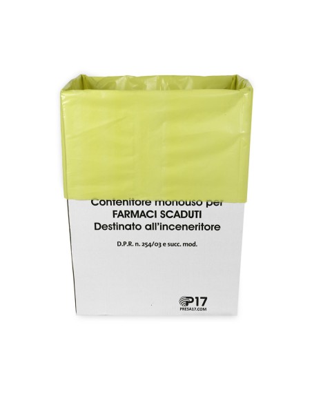 EXPIRED MEDICINES WASTE CONTAINER | Set of 10 pieces | Disposable container for expired medicines | 60 Liters