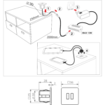 USB/S CHARGER BIANCO QUADRATO, Doppia presa USB ad incasso, Caricatore USB