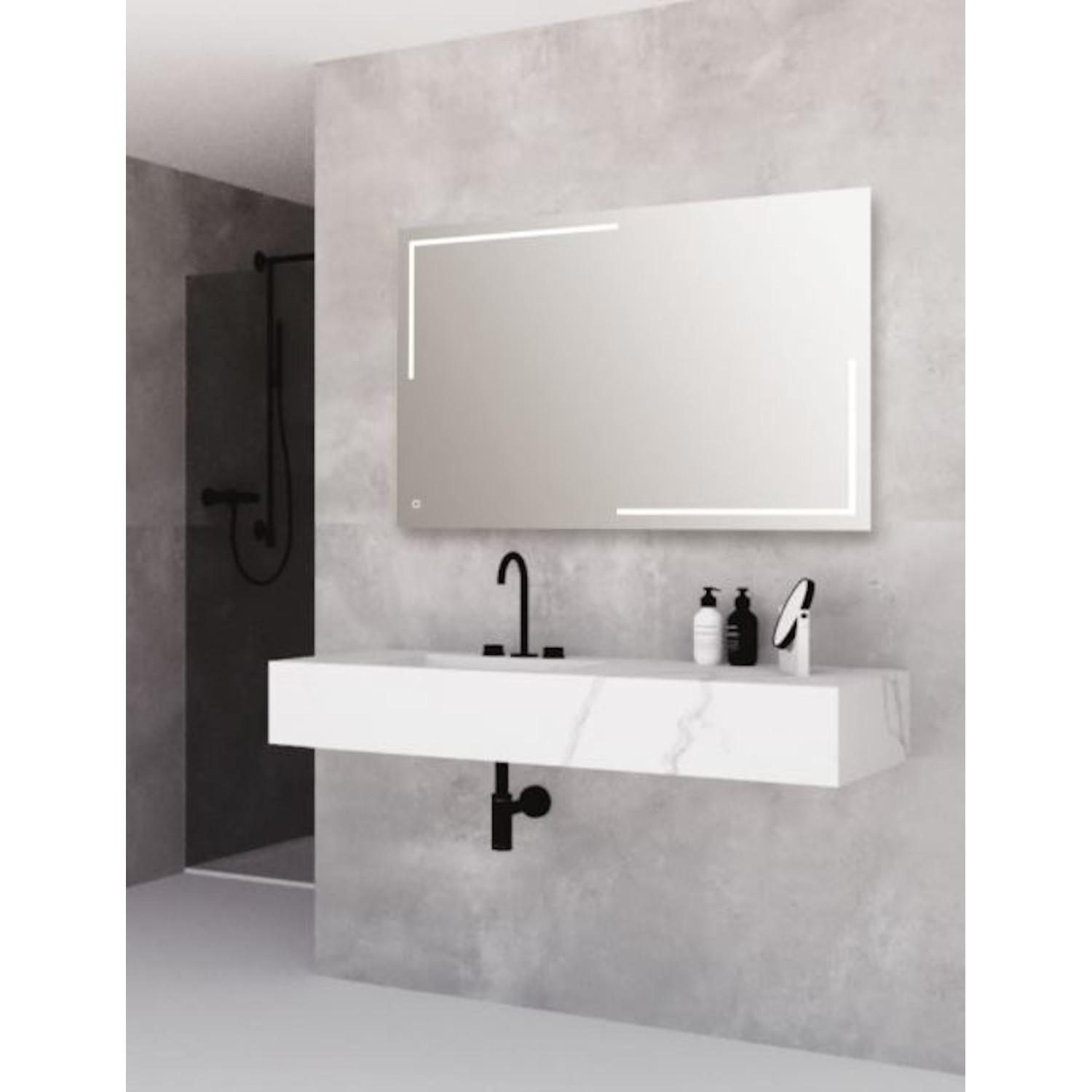 SP3 | Specchio a LED Rettangolare | Luce Naturale | Accensione Touch |  100x65cm 