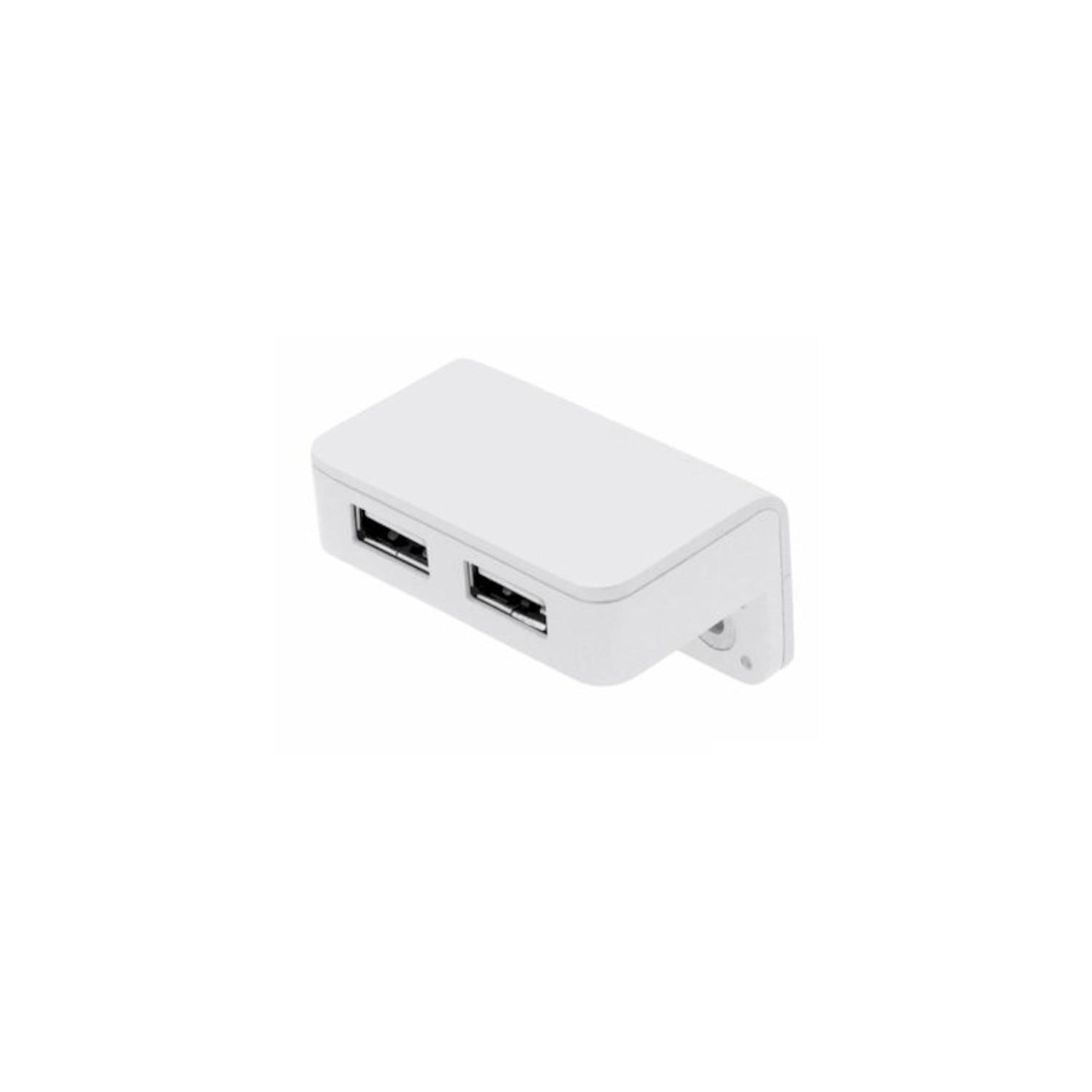 USB/T CHARGER BIANCO | Doppia presa USB da appoggio | Caricatore USB 