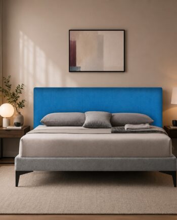 Testiera in Velluto | Blu | Righe | 180X80 |