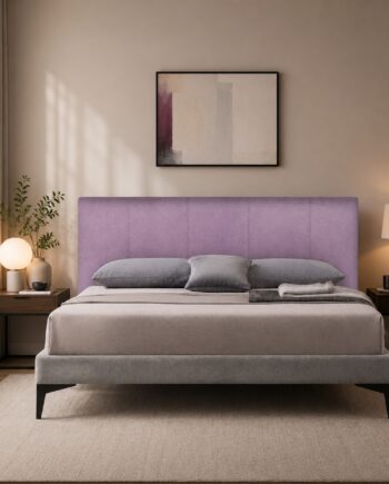 Testiera in Velluto | Lavanda | Righe | 180X80 |