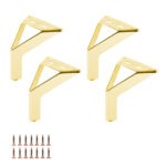 Gambe Per Divani NEW SIENA - Set Di 4 Piedi In Metallo Cromo Con Viti, Altezza 12,5 Cm - Foto 8