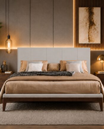 Testiera in Ecopelle | Surf Ice | Righe | 160X60 |