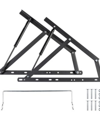 ALZARETE N Letto SINGOLO | Meccanismo sollevamento Letto Contenitore | KIT COMPLETO: 2 Trapezi + 2 Pistoni + Viti di Montaggio con Bullone + 1 Ferma Materasso