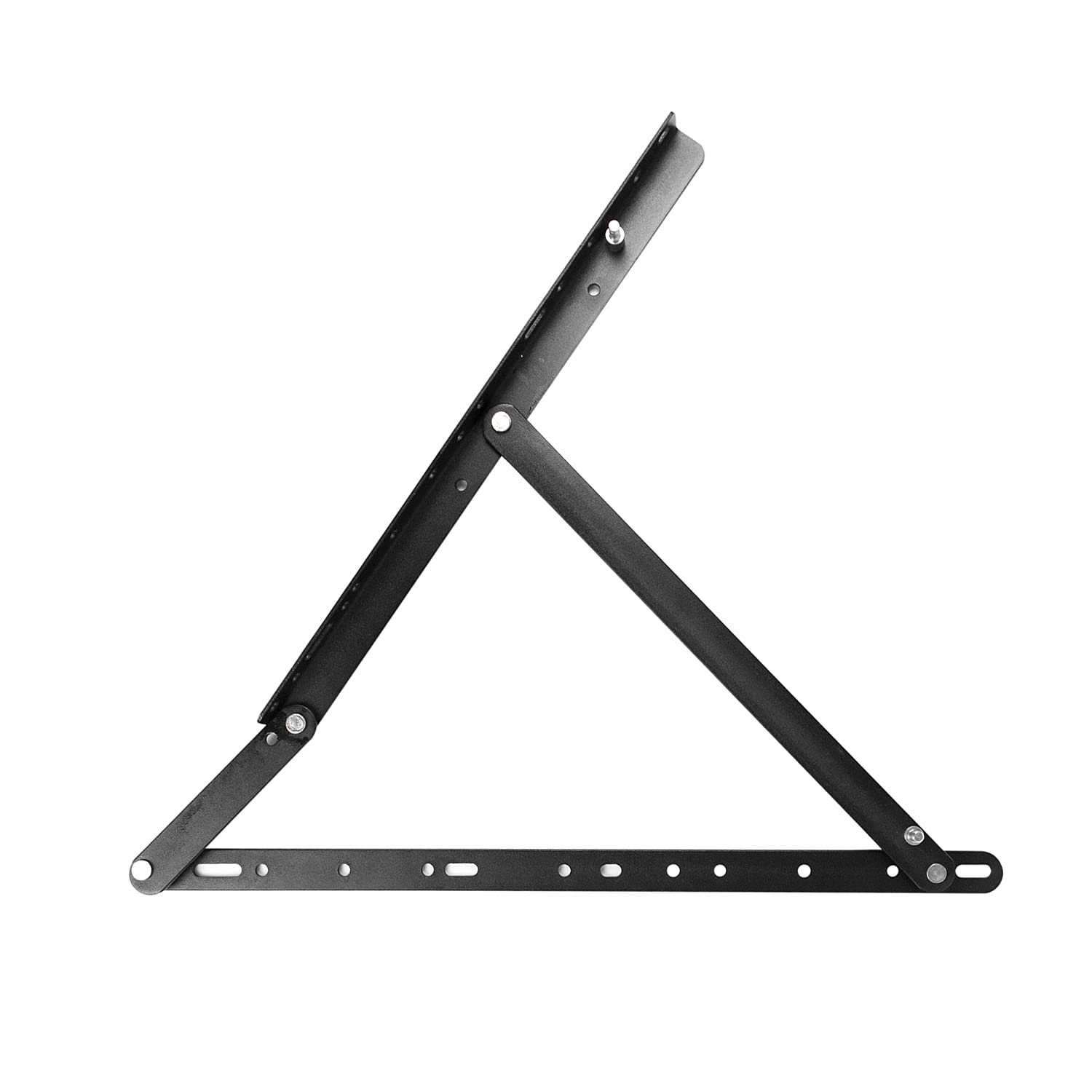 Breezehome Telaio Letto Singolo In Metallo Nero Con Gambe Tonde - 35,6 Cm Altezza - Senza Rete, Portata 907 Kg