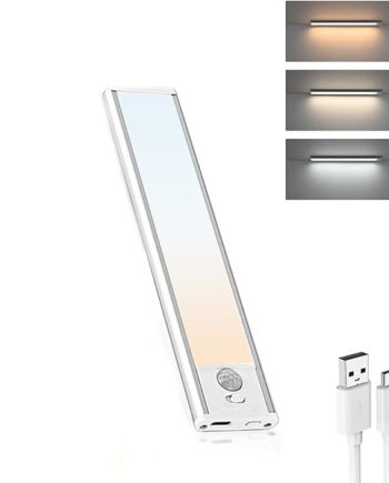 BOSTON 2 ALLUMINIO | Lampada LED Magnetica con Sensore PIR | Ricaricabile MICRO USB |