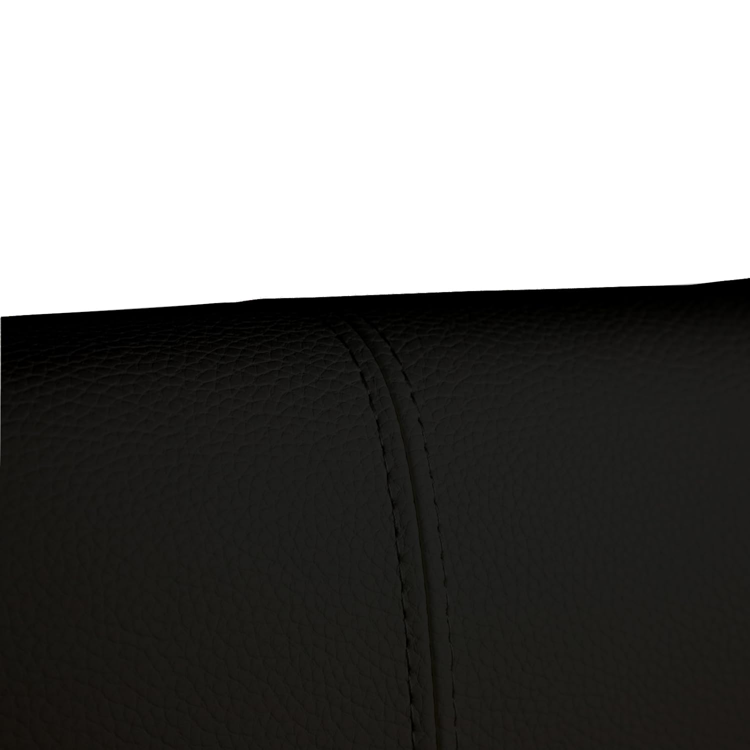 Testiera in Ecopelle | Singola | 80X60 | Righe | Nero | Letto singolo |