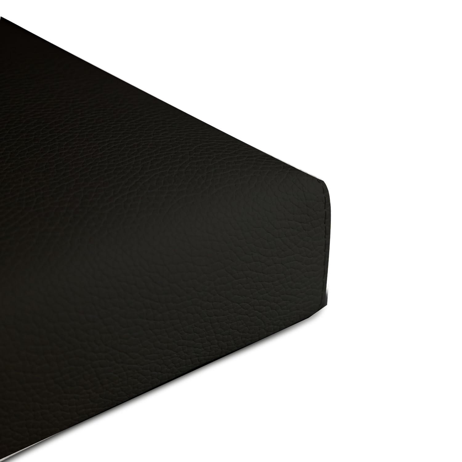 Testiera in Ecopelle | Singola | 80X60 | Righe | Nero | Letto singolo |