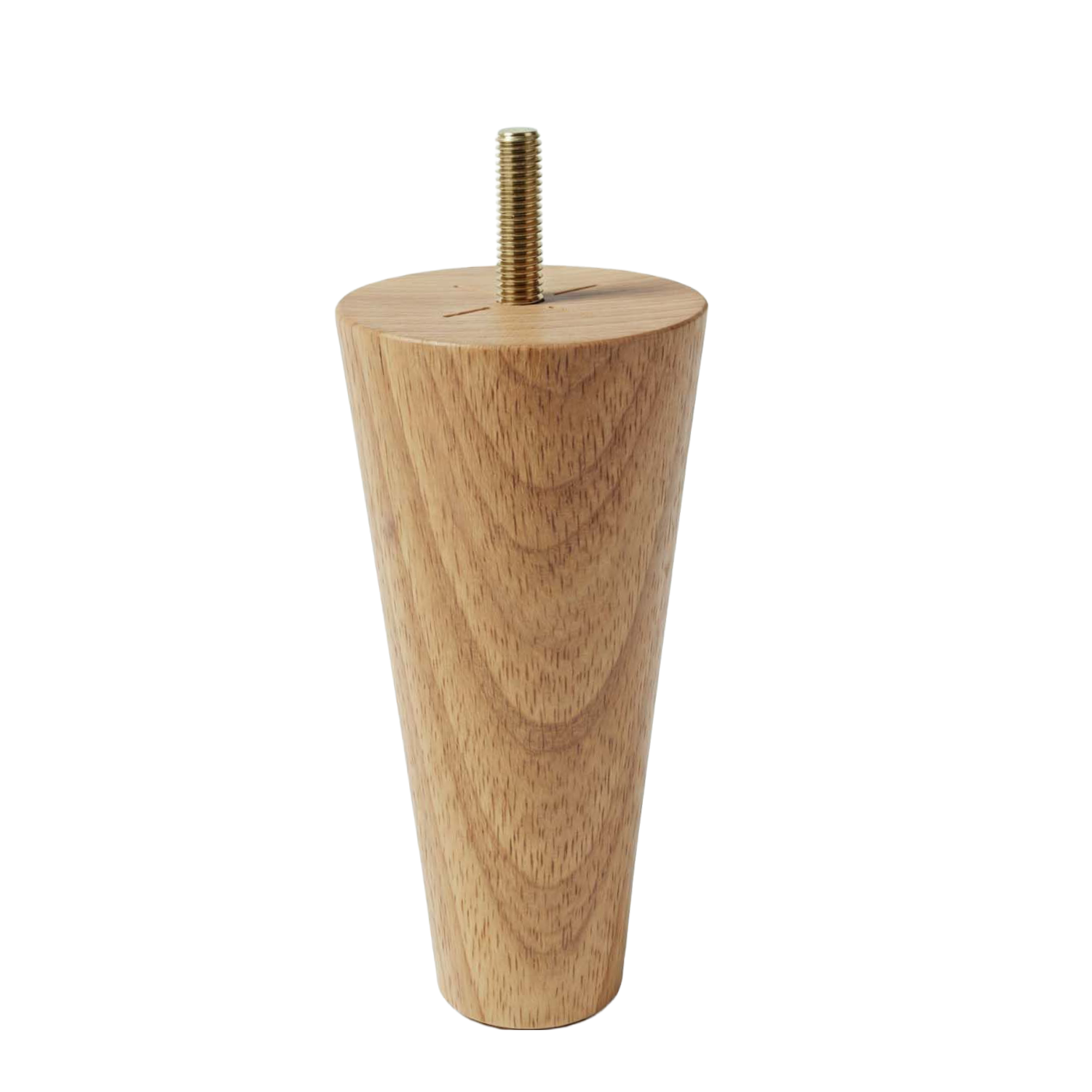 AXEL | SET 4 Piedi in Legno | Colore Naturale | Altezza 12 cm | Gambe in Legno per divani e mobili |