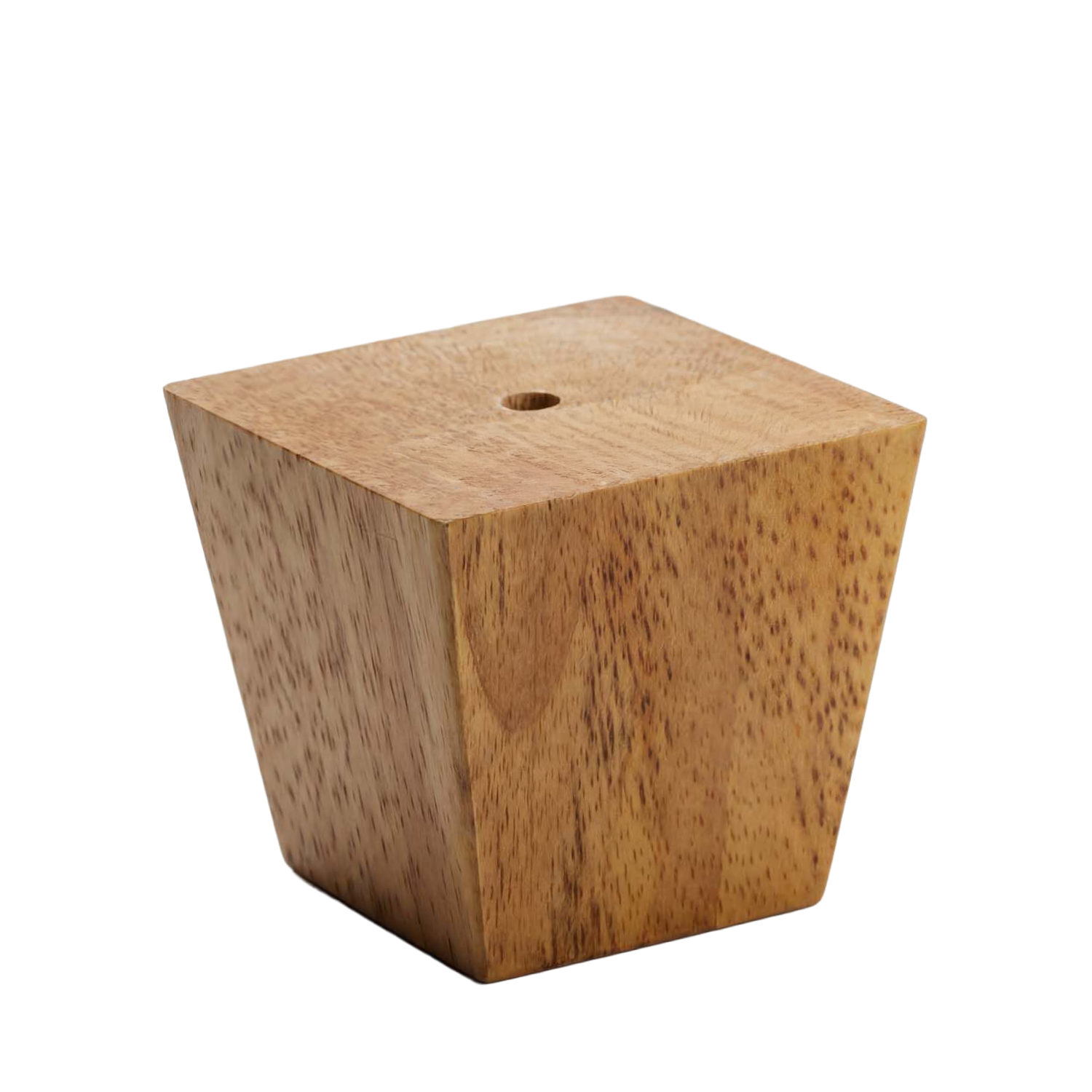 CUBA | SET 4 Piedi in Legno | Colore Naturale | Altezza 8 cm | Gambe in Legno per divani e mobili |