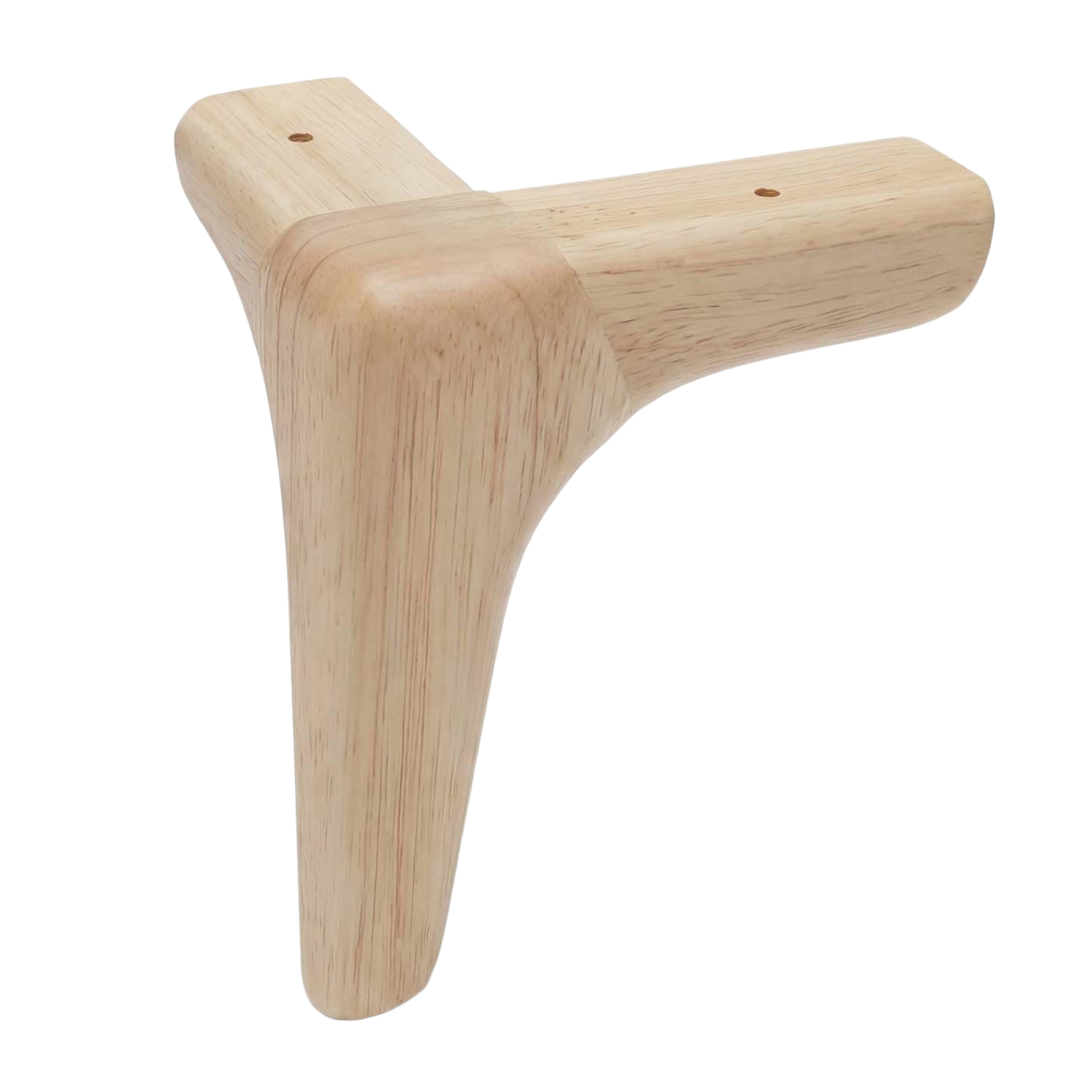 ALINA | SET 4 Piedi in Legno | Colore Naturale | Altezza 10 cm | Gambe in Legno per divani e mobili |