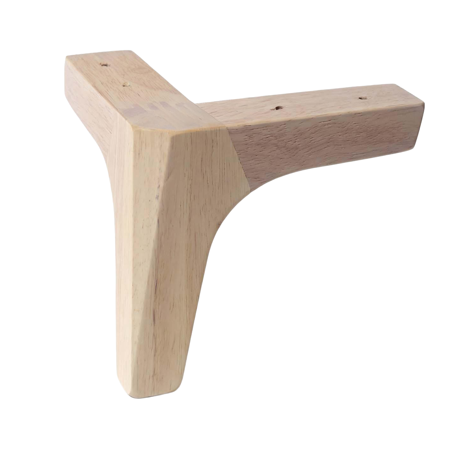 ZENO | SET 4 Piedi in Legno | Colore Naturale | Altezza 15 cm | Gambe in Legno per divani e mobili |