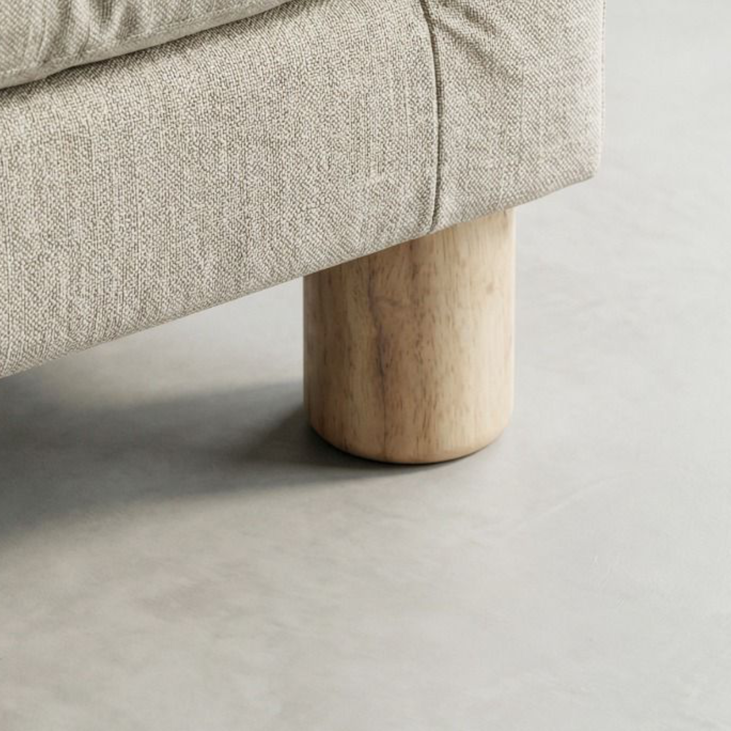 NOVARA | SET 4 Piedi in Legno | Colore Naturale | Altezza 12 cm | Gambe in Legno per divani e mobili |