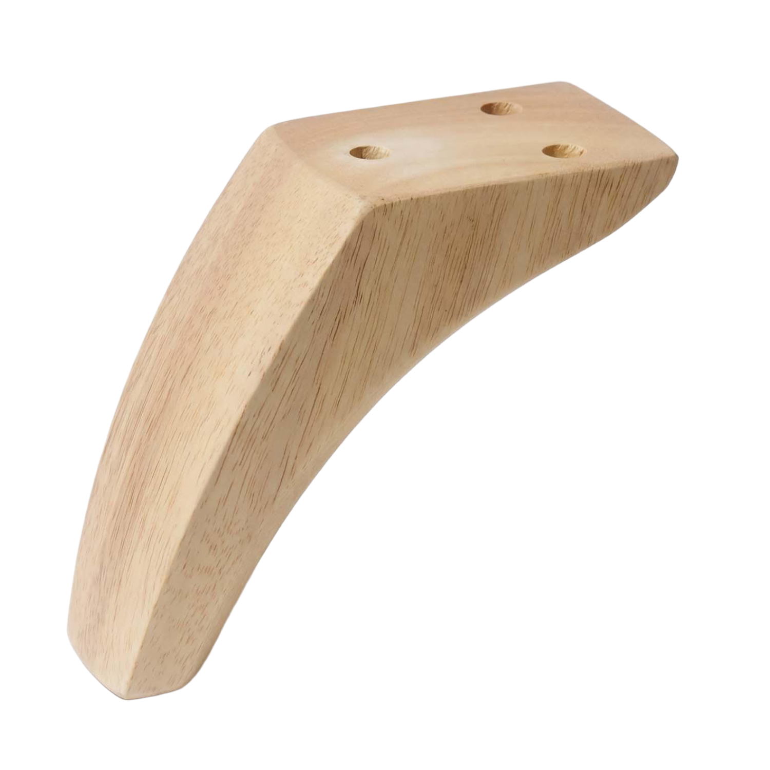 DIVA | SET 4 Piedi in Legno | Colore Naturale | Altezza 12 cm | Gambe in Legno per divani e mobili |