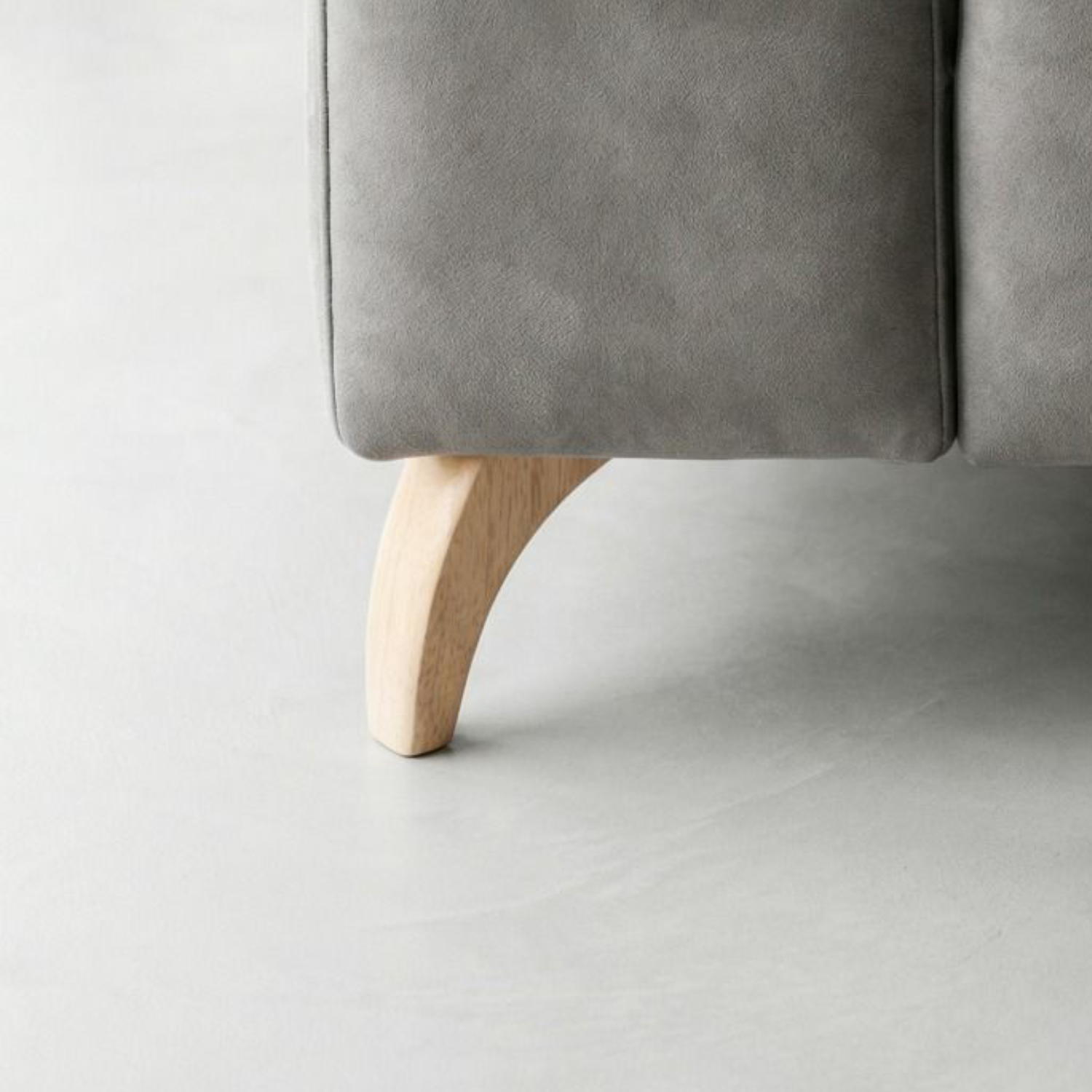 DIVA | SET 4 Piedi in Legno | Colore Naturale | Altezza 12 cm | Gambe in Legno per divani e mobili |