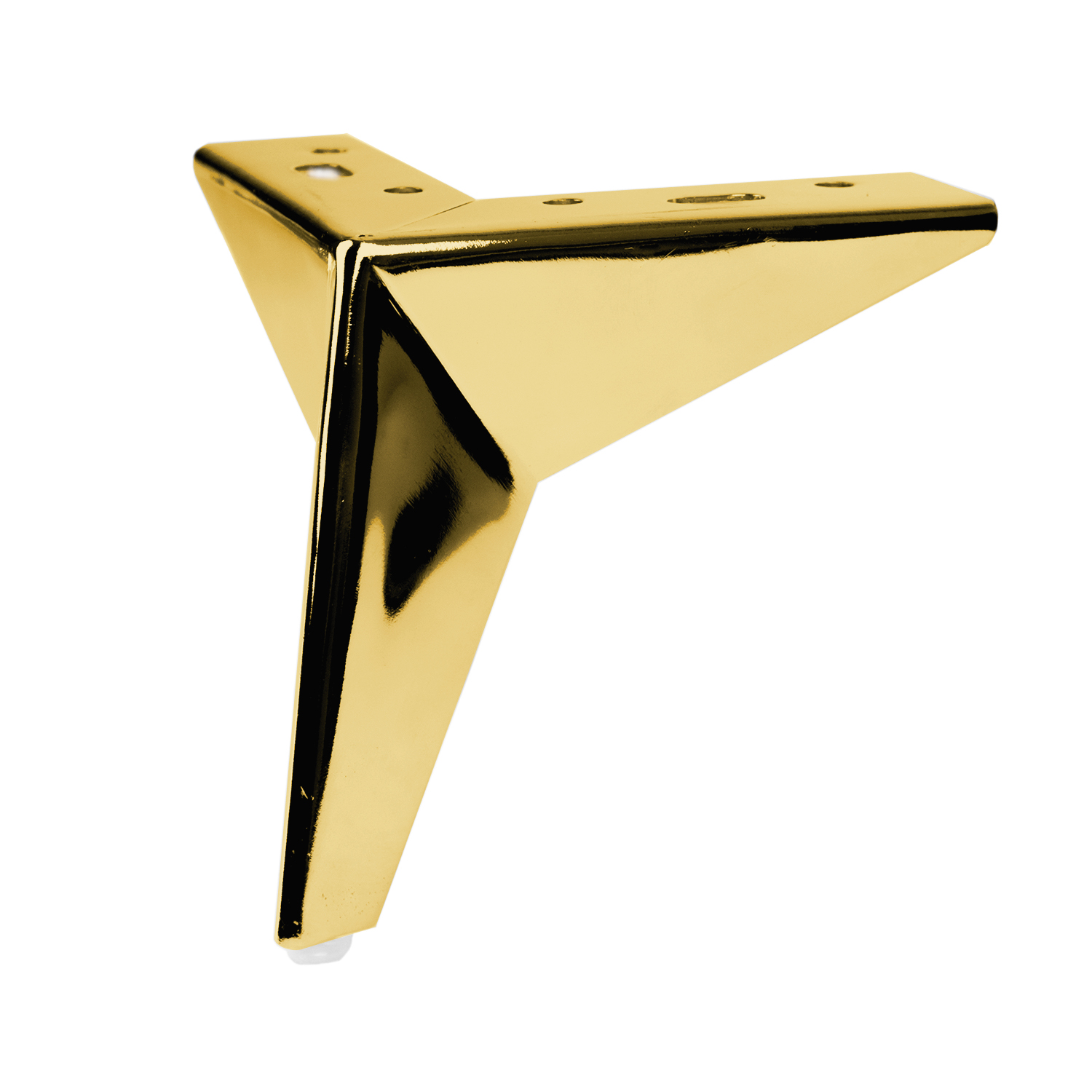 STARDUST 13 | SET da 4 Piedi e 16 viti | Oro | H.13 cm | Piedini per divani-poltrone |