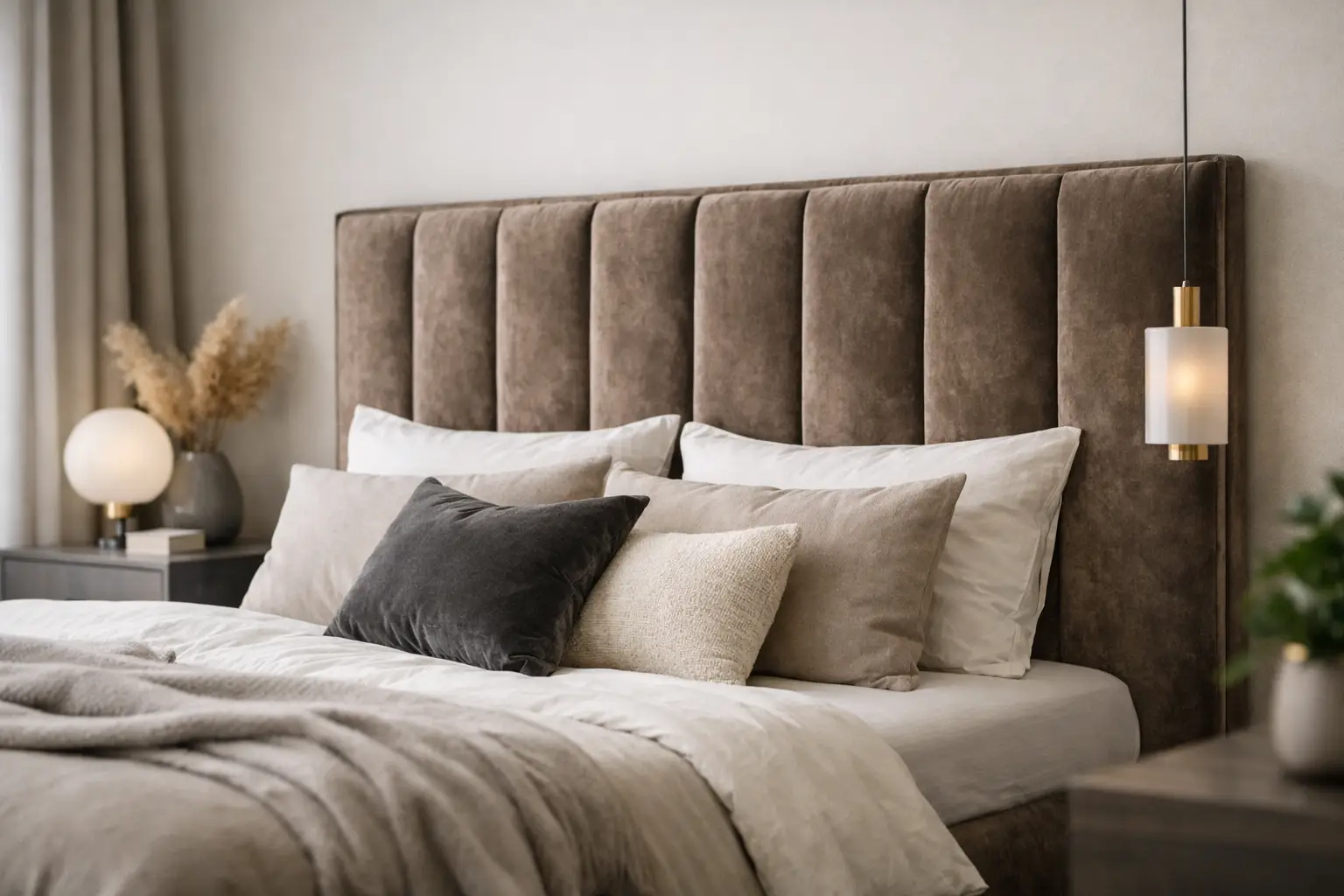 Testiera letto velluto moderno: come sceglierla